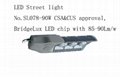 90w LED street road lighting with bridgelux led chip 90Lm/w CSA approval
