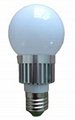 3W SMD3014 LED ball bulb replaces12w energy-saving lamps with base E27/B22,