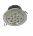 12w LED down ceiling light high power LED with 100LM/W 5000k ceiling light