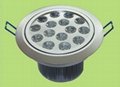 15W 6inch LED down ceiling light high power LED with 100LM/W 5000k ceiling light