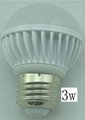 3W LED ball bulb  replaces 20w energy-saving lamps,