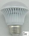 5W LED ball bulb  replaces50w incandescent lamp