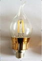 3W COB  E14 LED ball bulb  replaces20w