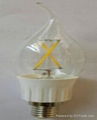 3W COB  E14 LED ball bulb  replaces20w incandescent lamp 2