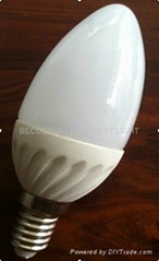 Ceramics 3W SMD LED candle bulb E14