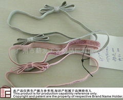 Europe and the United States silver / Pink elastic Headband Headdress