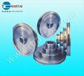Chrome Ceramic Coating Aluminum Idler Pulley for Wire Drawing 5