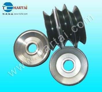Fine Polish Ceramic Coating Aluminum Idler Pulley for Wire Machinery 2