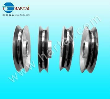 Fine Polish Ceramic Coating Aluminum Idler Pulley for Wire Machinery 3