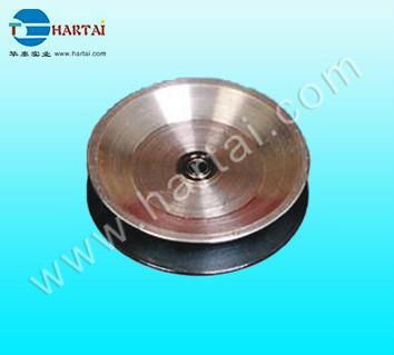 Fine Polish Ceramic Coating Aluminum Idler Pulley for Wire Machinery 5