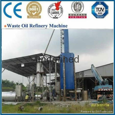 New technique high quality continuous waste oil distillation plant