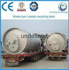 New technique high quality running well waste tyre recycling machine to fuel oil