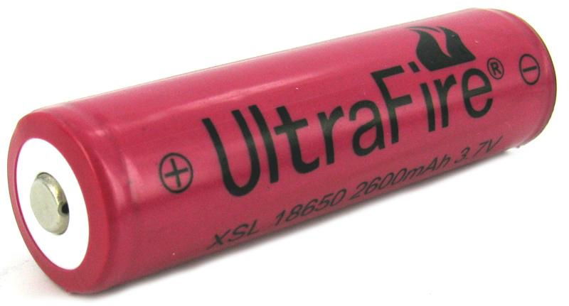 UltraFire 3 7V 2600mAh 18650 XSL Protected Rechargeable Li ion Battery 2