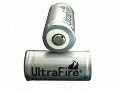 UltraFire 16340 CR123 battery with 3.7V 880mAH