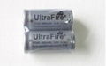 UltraFire 16340 CR123 battery with 3.7V 880mAH 5