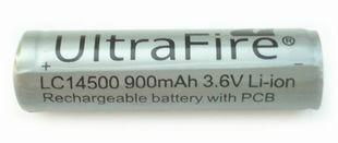 UltraFire 14500 Protected Li-ion Rechargeable Battery  2