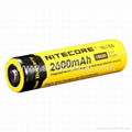 NITECORE 18650 3.7V NL186 2600mAh Rechargeable Li-ion Batteries Protected  1