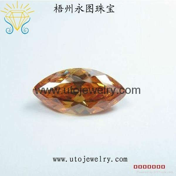 AAA cubic zirconia gems oval shape CZ 3