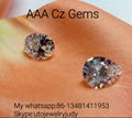 AAA cubic zirconia gems oval shape CZ 6