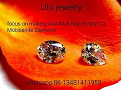 AAA cubic zirconia gems oval shape CZ