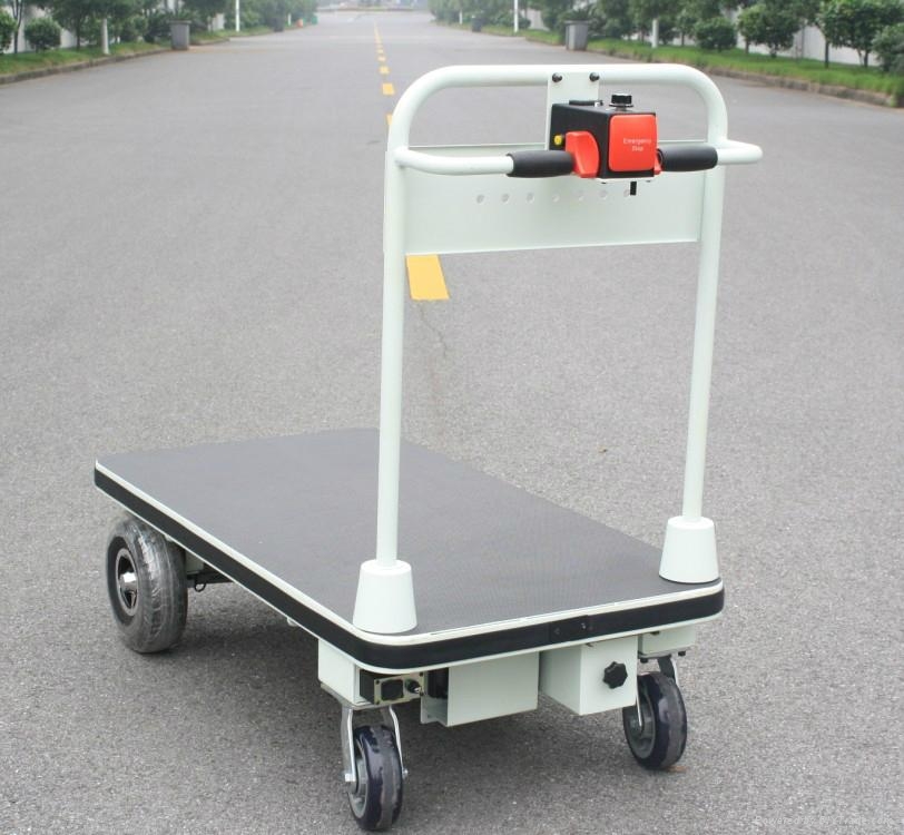 Electric Platform Trolley with Big Wheels (HG-1030) 3