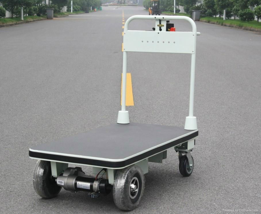 Electric Platform Trolley with Big Wheels (HG-1030) 4