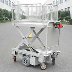 Electric Motorcycle Scissor Lift Table with One Cylinder & Wire Fence