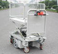 Electric Motorcycle Scissor Lift Table with One Cylinder & Wire Fence