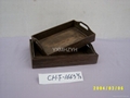 burned paulownia tray