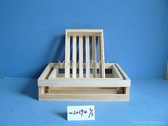 Wooden basket S/3