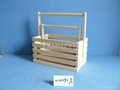 wooden basket rack 1