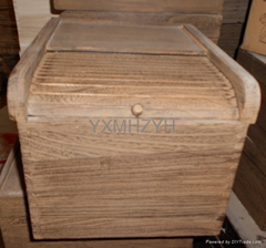 wooden rice chest