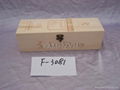 wooden wine box with carving 1