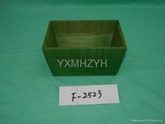 wooden flower pot