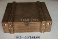 burned paulownia wood box
