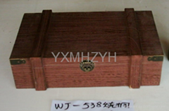 burned paulownia wooden box