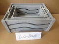 wooden storage box s/3