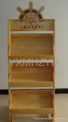 wooden wine shelf
