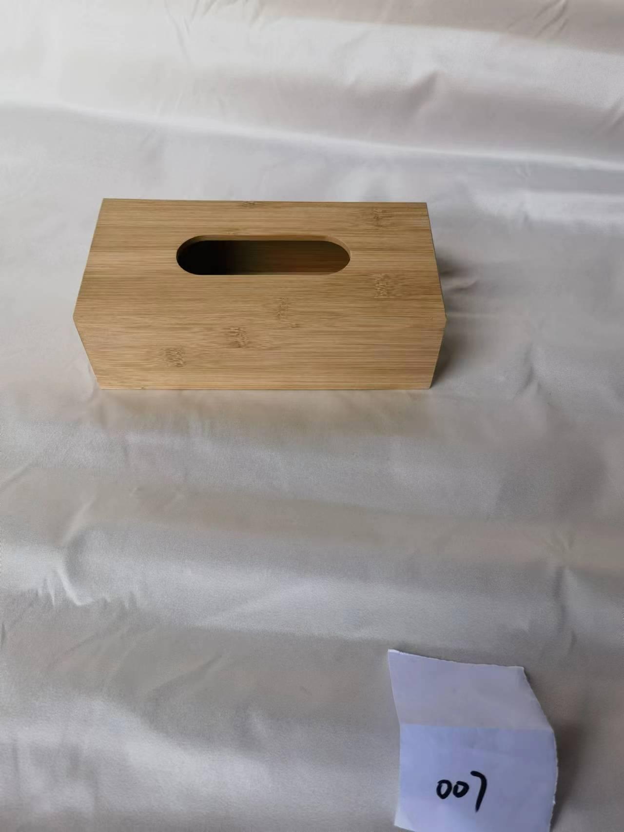 wooden tissue box