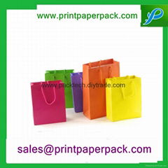 Color Printed Cosmetic Jewelry Fashion Handbag Paper Shopping Gift Bag