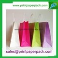 Color Printed Cosmetic Jewelry Fashion Handbag Paper Shopping Gift Bag