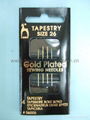 PONY FULLY GOLD PLATED HAND SEWING NEEDLES