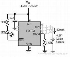 單節鋰電線性充電IC-PT6102