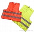 CE EN 1150 Fluorescent green safety wear for children 4