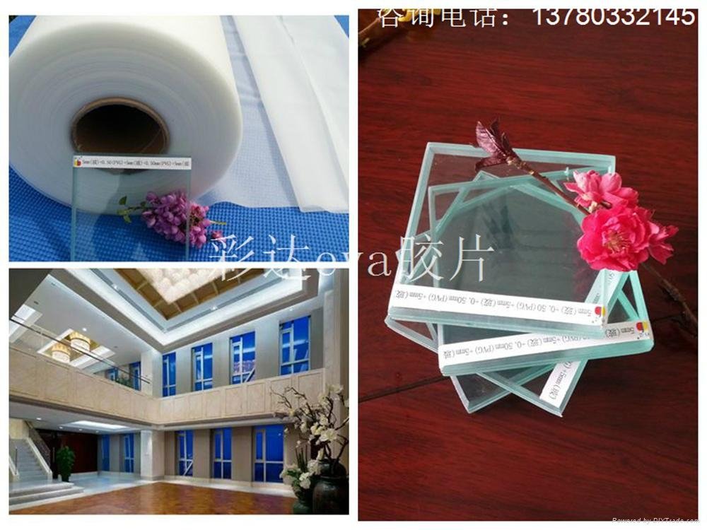 outdoor 0.38/0.50/0.76mm high clear eva film for building glass  2