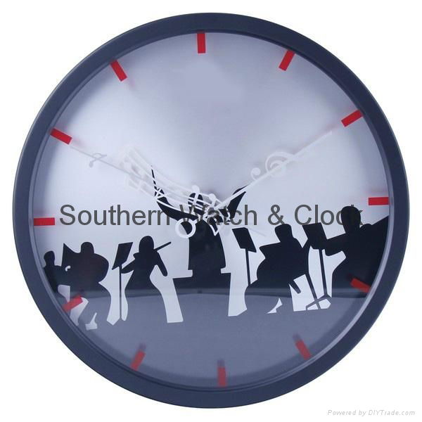 plastic art wall clock  SNT-CL042 2