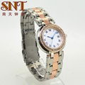 Luxury quartz watch alloy watch with stones on case 4