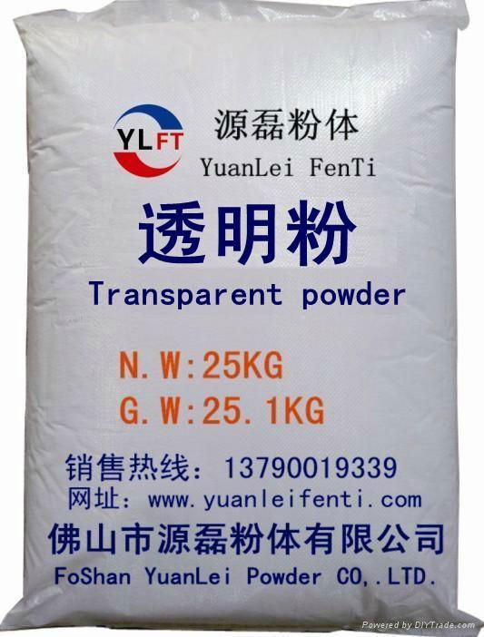 Transparent powder