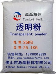 Transparent powder