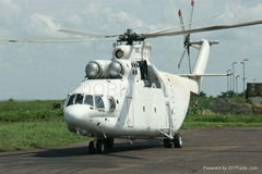 Wind Turbine Blades Transportation by Heavy Lift Cargo Helicopter